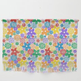 Pride Rainbow Floral Pattern Wall Hanging