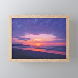 Broken sunset by #Bizzartino Framed Mini Art Print