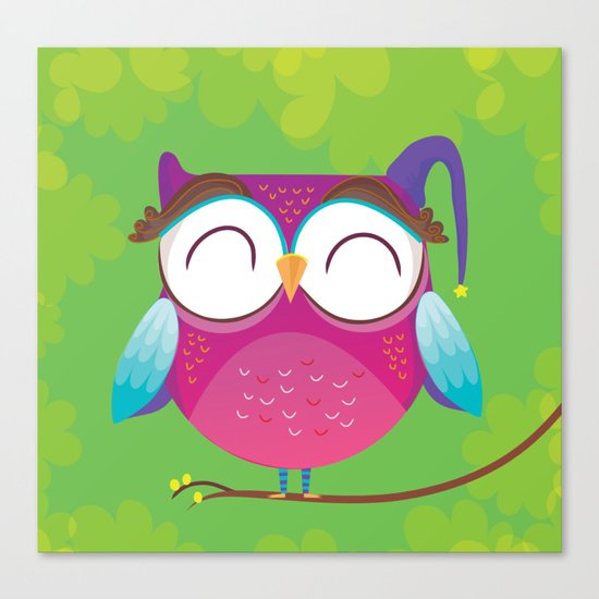 Night owl Canvas Print