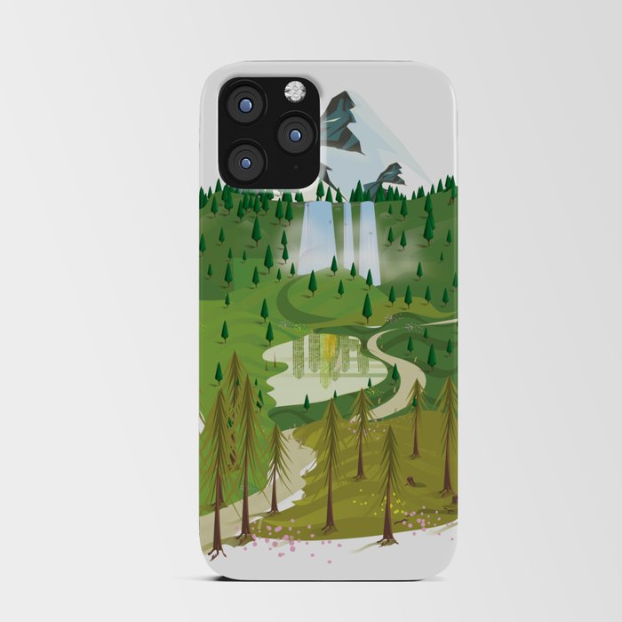 Mountains & Valleys.  iPhone Card Case