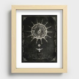 Book of the Sun (akashic records) Recessed Framed Print