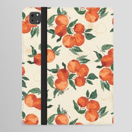 watercolor orange fruits iPad Folio Case