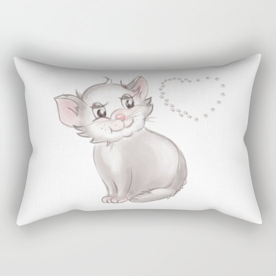 Kitty Rectangular Pillow