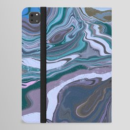 Agate Marble - Blue iPad Folio Case