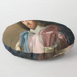 Andries Stilte as a Standard Bearer, 1640 by Johannes Cornelisz Verspronck Floor Pillow