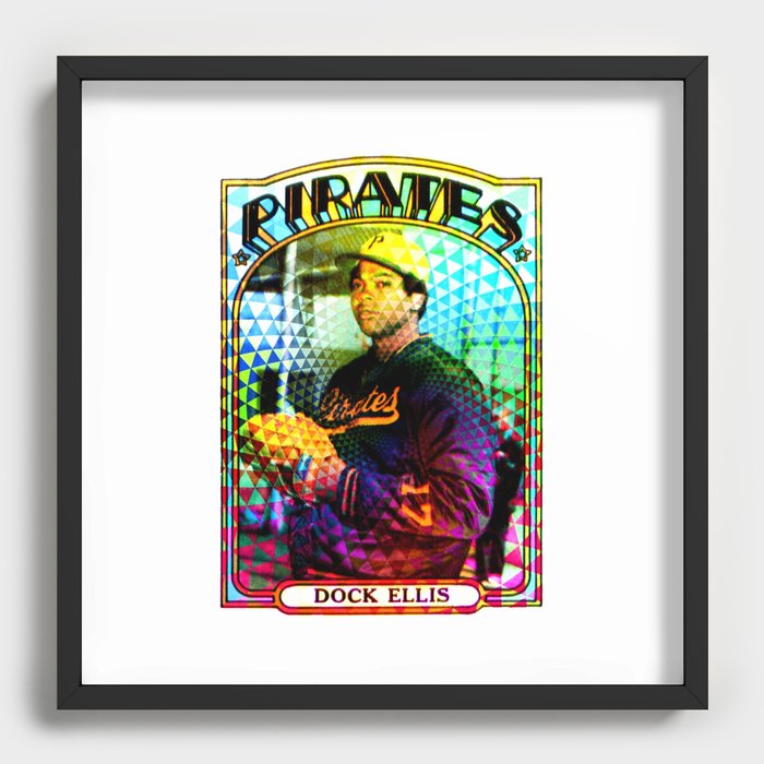 Dock Ellis Recessed Framed Print