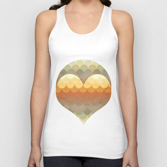 Half Circles Waves Color Unisex Tank Top