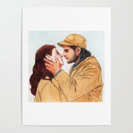 Jackie and Ryan illustration Poster
