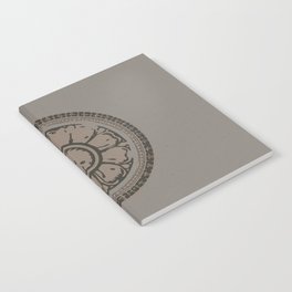 Pata Pattern in Clay on Grey Notebook