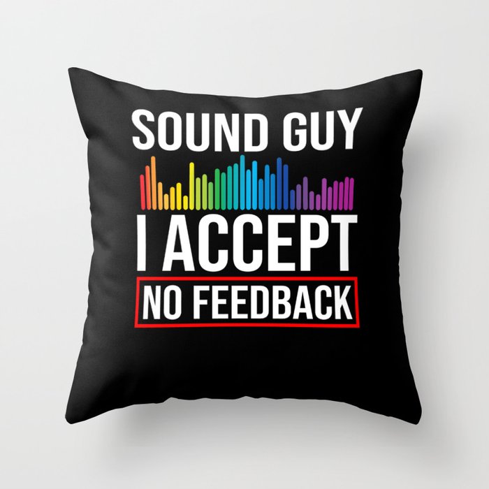 Audio Engineer Sound Guy Engineering Music Throw Pillow