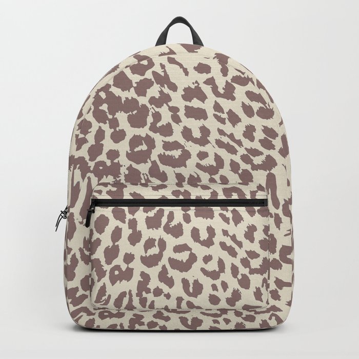 Light Tan Leopard Backpack