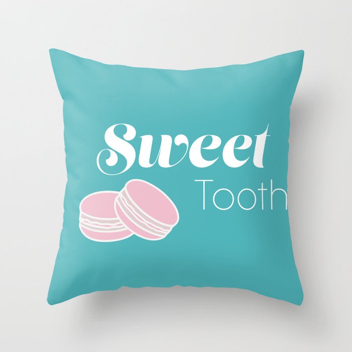 Sweet tooth Throw Pillow