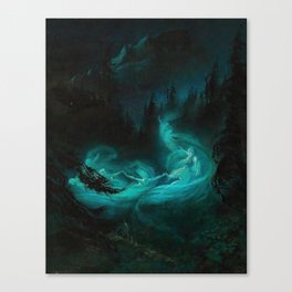 The Fairy Dance Painting - Karl Wilhelm Diefenbach Canvas Print