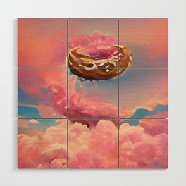 Flying Donut Wood Wall Art