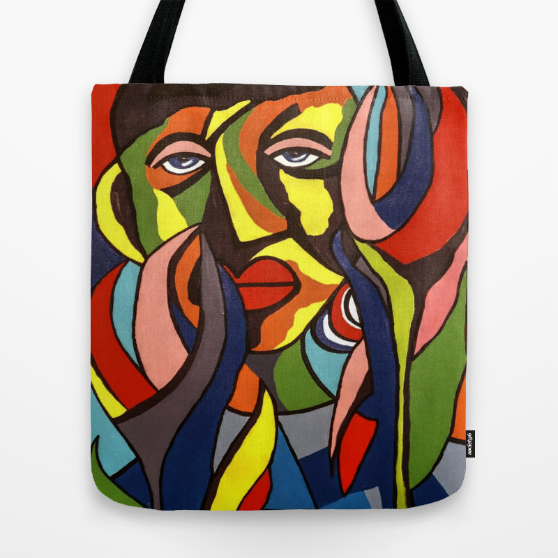 African Traditional Tribal Women Abstract Art Canvas Painting