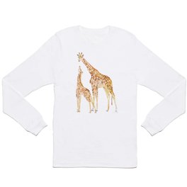 Mother and Baby Giraffes Long Sleeve T Shirt