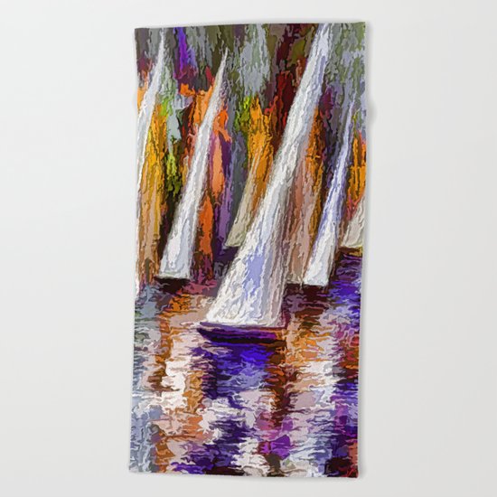 Sail Away Beach Towel
