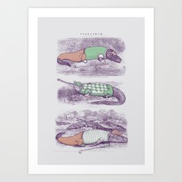 Golf Buddies Art Print