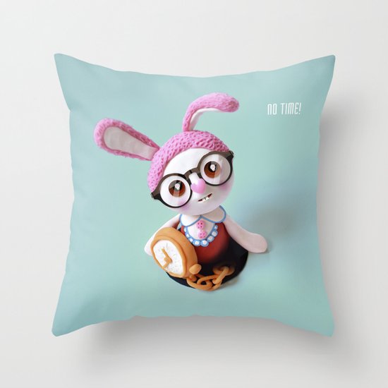 No time! Throw Pillow