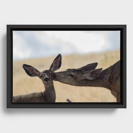 Aw, Mom! Framed Canvas