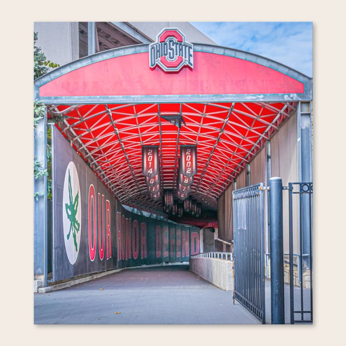 Ohio State Football Entrance Canvas Print by aarongeraud ...
