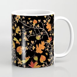 Fall Memories on Black Small Print Coffee Mug