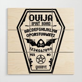 Ouija Board Coffin Wood Wall Art