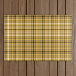 plaid to see you_yellow Outdoor Rug
