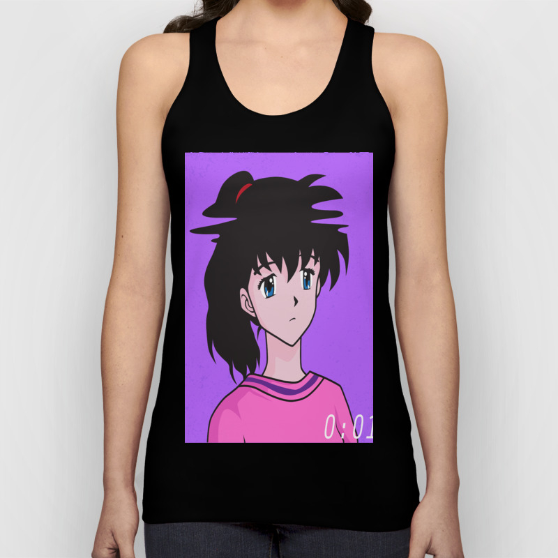 Vaporwave Anime Tank Top by Colormylife | Society6