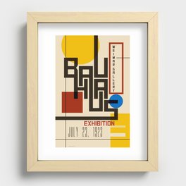 Bauhaus Poster I Recessed Framed Print