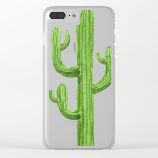 Cactus One Clear iPhone Case
