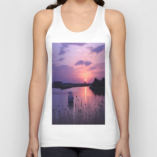 red sun Unisex Tank Top