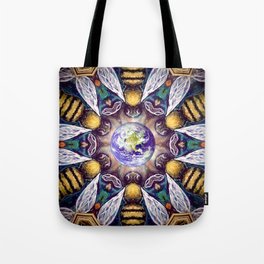 Keepers of the Garden / Bee Beehive Beekeper Insect Wings Bugs Earth Ecology Garden Honey Insect Tote Bag
