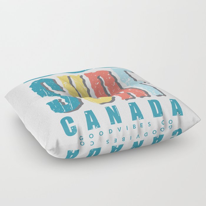 Surf in Canada Floor Pillow