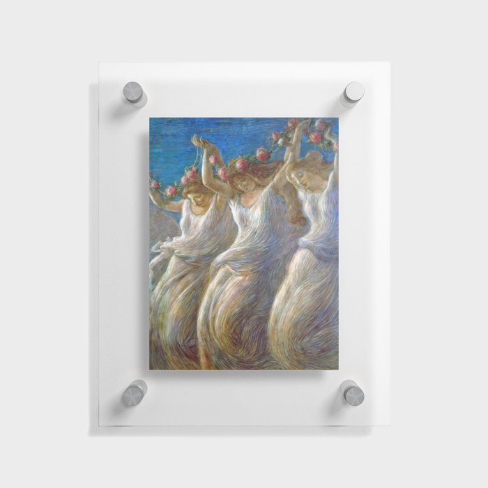 Gaetano Previati – La danza (1908) Floating Acrylic Print