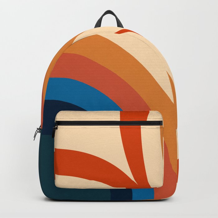  Psychedelic Groovy /Geometric Abstract Backpack