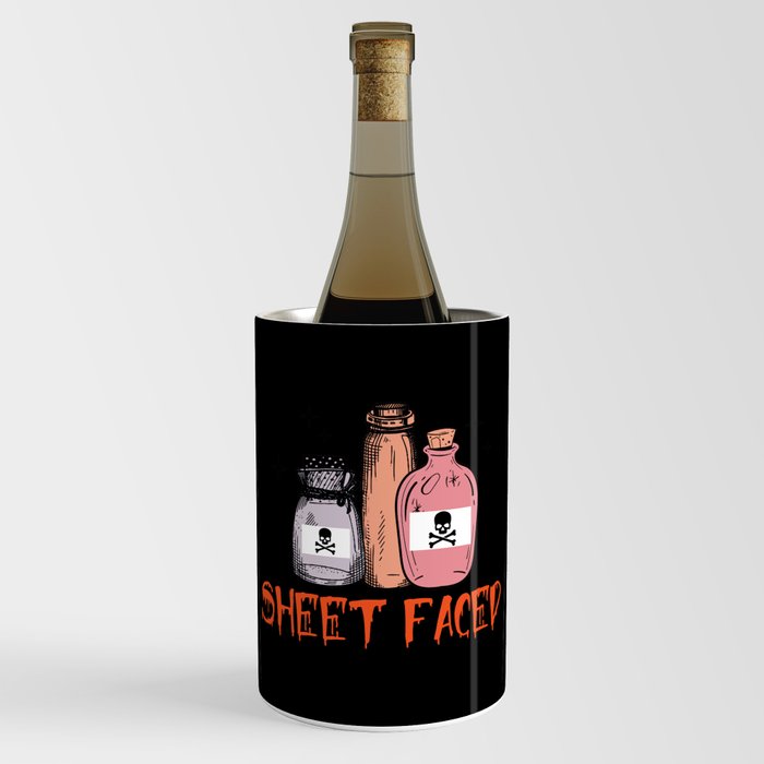 Halloween poison sheet faced quote Wine Chiller