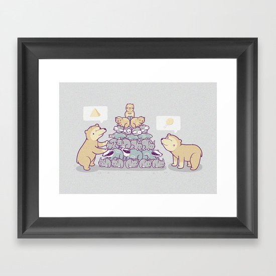 Bearamid Framed Art Print