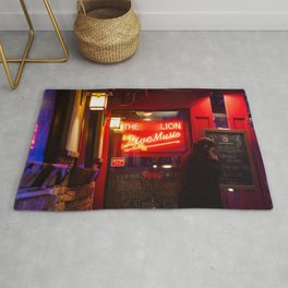 Woman talking in the Phone Area & Throw Rug