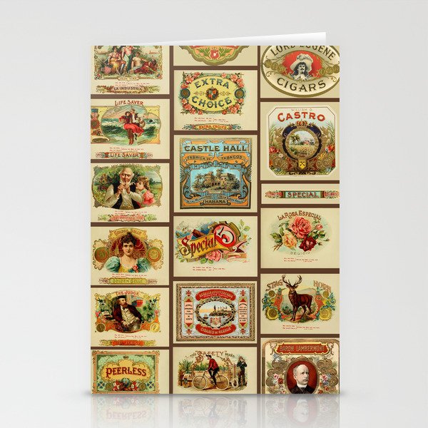 Vintage cigar box labels Stationery Cards
