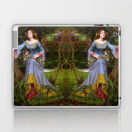 John William Waterhouse (British, 1849-1917) - OPHELIA - 1910 - Romanticism, Pre-Raphaelites - Literary painting (Shakespeare's play Hamlet) - Oil on canvas - Digitally Enhanced Version - Laptop & iPad Skin