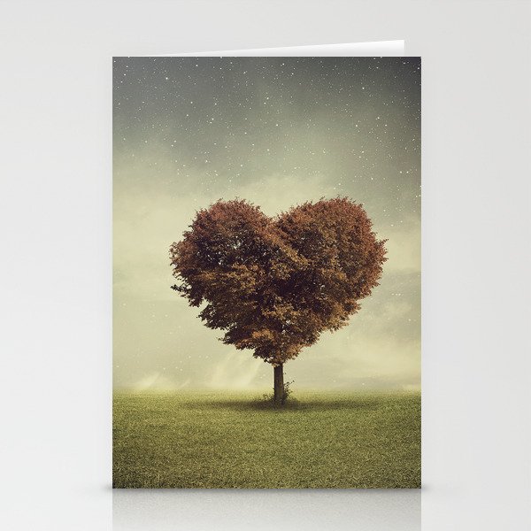 Heart Tree Stationery Cards