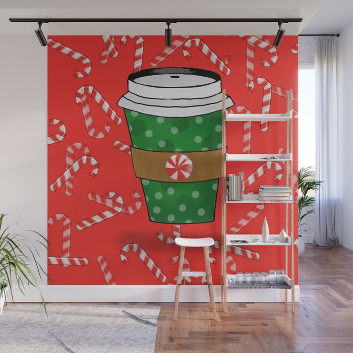 Christmas Coffee Wall Mural