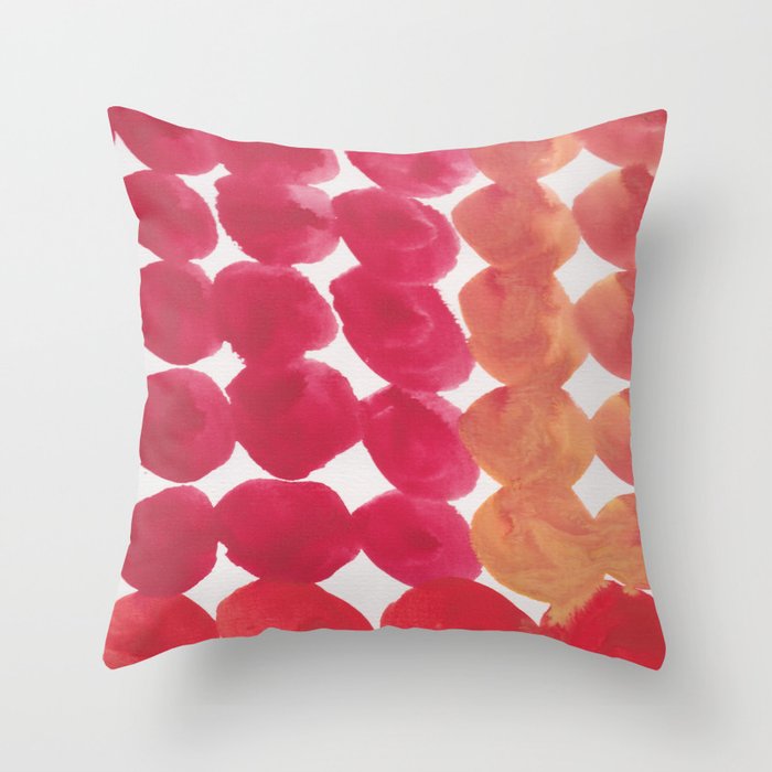 15   | 190408 Red Abstract Watercolour Throw Pillow