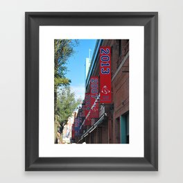 Red Sox - 2013 World Series Champions!  Fenway Park Framed Art Print