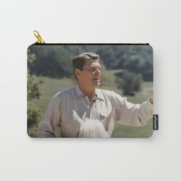 Ronald Reagan On Horseback Carry-All Pouch