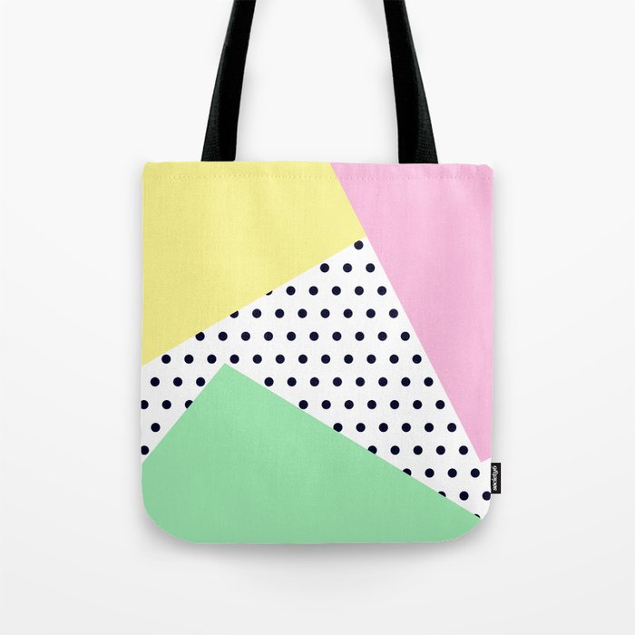 Pastels & Polka Dots - Abstract Art Tote Bag by Sheldon Stewart | Society6