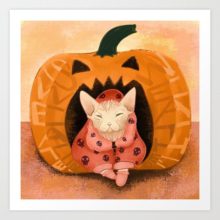 Pumpkin and cat sweater deals