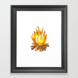 By the Campfire Framed Art Print