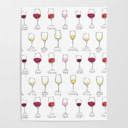Colors of Wine Poster